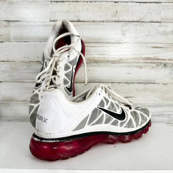 Nike Air Women Max 2011+ White Pink Running Shoes Size Y7/Women 9 - Picture 3 of 6